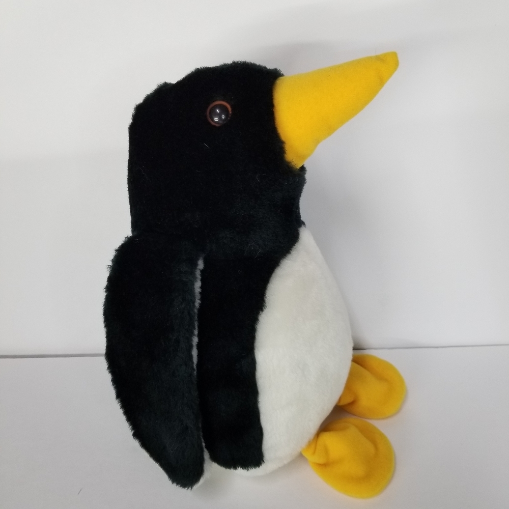 THE‎ SUMMIT COLLECTION 1993 Black Emperor Penguin Stuffed Animal Plush 10''